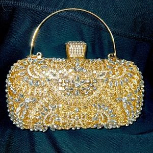 Beautiful Gold evening bag. NEW